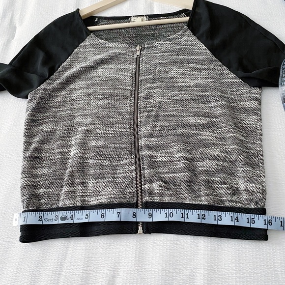 Tweed Front Lightweight Dressy Casual Jacket - Picture 6 of 10